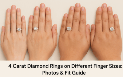 4 Carat Diamond Rings on Different Finger Sizes: Photos & Fit Guide