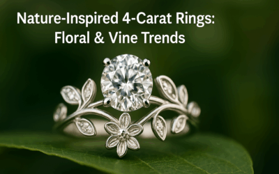 Nature-Inspired 4-Carat Rings: Floral & Vine Trends